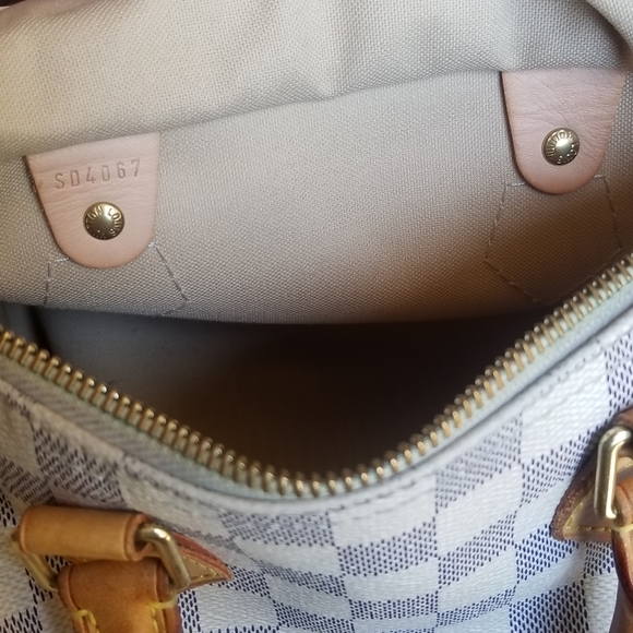 Extra pictures Auth Louis Vuitton Speedy Azur 25 - Picture 13 of 13